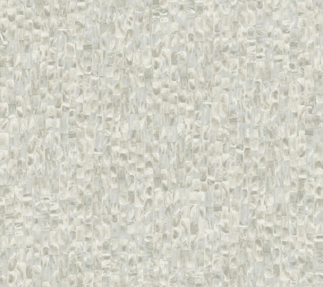Mother Of Pearl Grey & Beige Peel & Stick Wallpaper