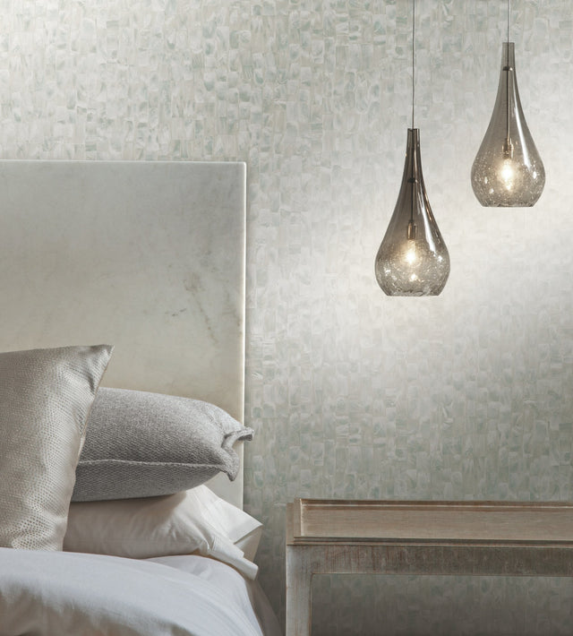 Mother Of Pearl Grey & Beige Peel & Stick Wallpaper