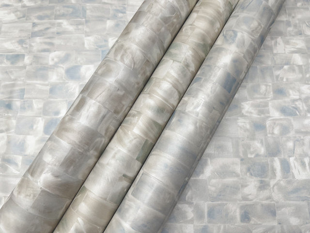 Mother of Pearl Blue & Green Peel & Stick Wallpaper