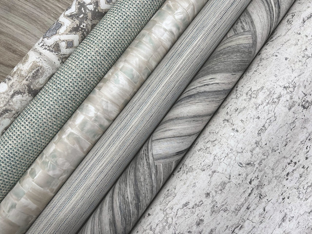 Mother of Pearl Blue & Green Peel & Stick Wallpaper