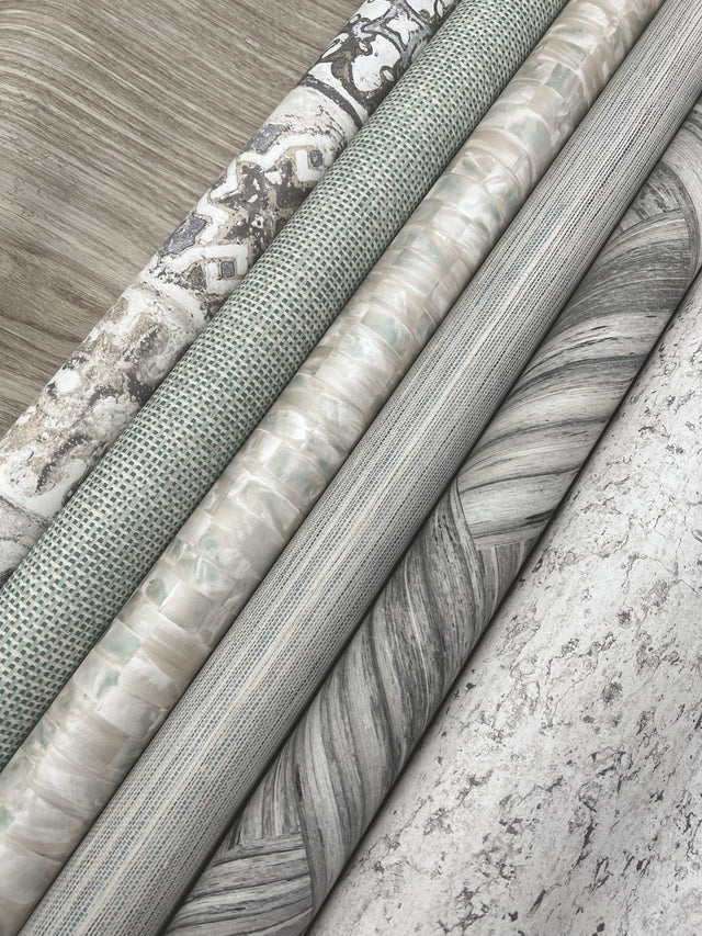 Mother of Pearl Blue & Green Peel & Stick Wallpaper