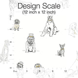 Dog's Life Silver & Gold Peel & Stick Wallpaper with Dogs Sketch Motif - York PSW1339RL