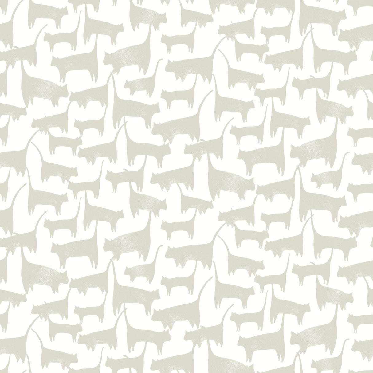 Cat Tails Beige Peel & Stick Wallpaper with Matte Non-Woven Finish - York PSW1341RL