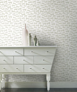 Cat Tails Beige Peel & Stick Wallpaper with Matte Non-Woven Finish - York PSW1341RL