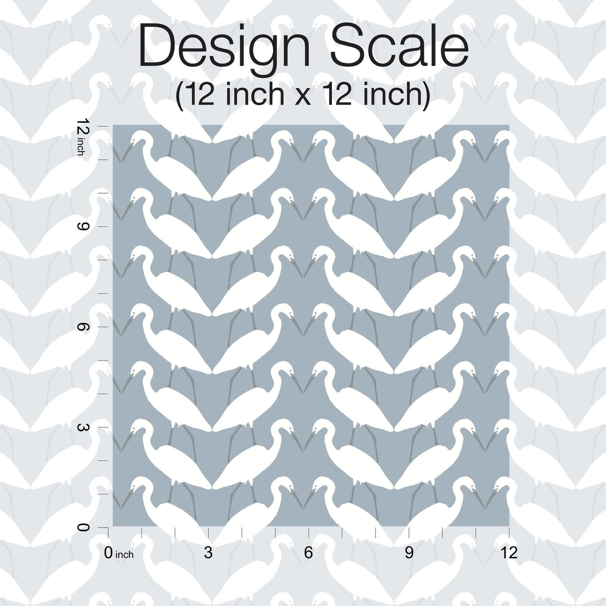 Elegant Birds Blue Peel & Stick Wallpaper with Matte Non-Woven Animal Motif - York PSW1347RL