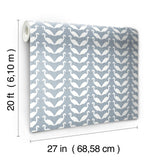 Elegant Birds Blue Peel & Stick Wallpaper with Matte Non-Woven Animal Motif - York PSW1347RL