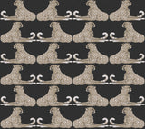 Reclining Cheetahs Black Peel & Stick Wallpaper with Animal Motif - York PSW1355RL
