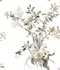 Wild Flowers Neutral Peel and Stick Wallpaper by York Wallcoverings - PSW1365RL