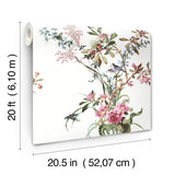 Wild Flowers Rose by York Wallcoverings Peel & Stick Wallpaper – York Wallcoverings PSW1366RL