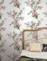 Wild Flowers Rose by York Wallcoverings Peel & Stick Wallpaper – York Wallcoverings PSW1366RL