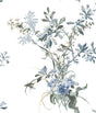 Wild Flowers Jade Peel & Stick Wallpaper by York Wallcoverings PSW1367RL