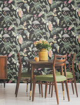 Fiji Garden Black by York Wallcoverings Peel & Stick Wallpaper – York Wallcoverings PSW1368RL