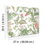 Fiji Garden Pink by York Wallcoverings Peel & Stick Wallpaper – York Wallcoverings PSW1369RL