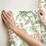 Fiji Garden Pink by York Wallcoverings Peel & Stick Wallpaper – York Wallcoverings PSW1369RL