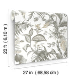 Fiji Garden White by York Wallcoverings Peel & Stick Wallpaper – York Wallcoverings PSW1371RL