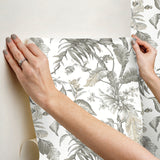 Fiji Garden White by York Wallcoverings Peel & Stick Wallpaper – York Wallcoverings PSW1371RL