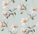 York Wallcoverings Large Parrot Tulip White peel and stick wallpaper roll, 27 in x 20 ft