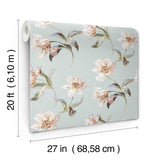 Large Parrot Tulip White by York Wallcoverings Peel & Stick Wallpaper – York Wallcoverings PSW1374RL