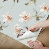 Large Parrot Tulip White by York Wallcoverings Peel & Stick Wallpaper – York Wallcoverings PSW1374RL