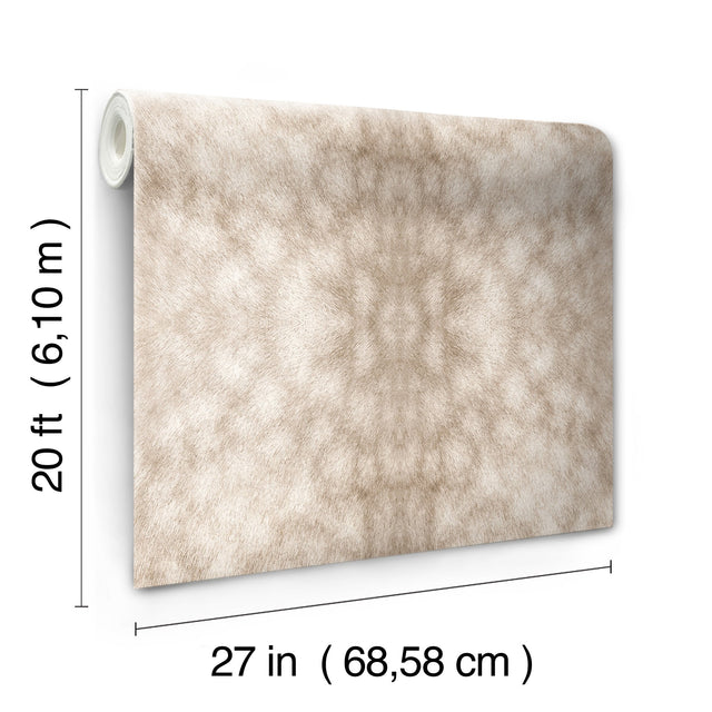 Palomino Tan Peel & Stick Wallpaper with Equine Dapple Pattern, Non Woven, 27-in x 20-ft - York PSW1376RL