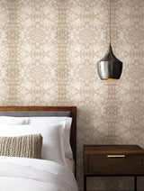 Palomino Tan Peel & Stick Wallpaper with Equine Dapple Pattern, Non Woven, 27-in x 20-ft - York PSW1376RL
