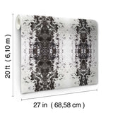 Marbled Appaloosa Black Peel & Stick Wallpaper with Equestrian Spotted Motif - York PSW1380RL