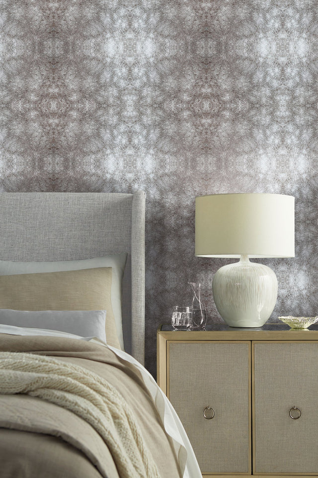Rose Dapple Warm Grey Peel & Stick Wallpaper with Equestrian Dapple Motif - York PSW1382RL