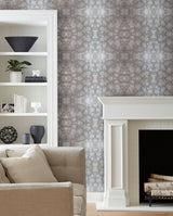 Rose Dapple Warm Grey Peel & Stick Wallpaper with Equestrian Dapple Motif - York PSW1382RL