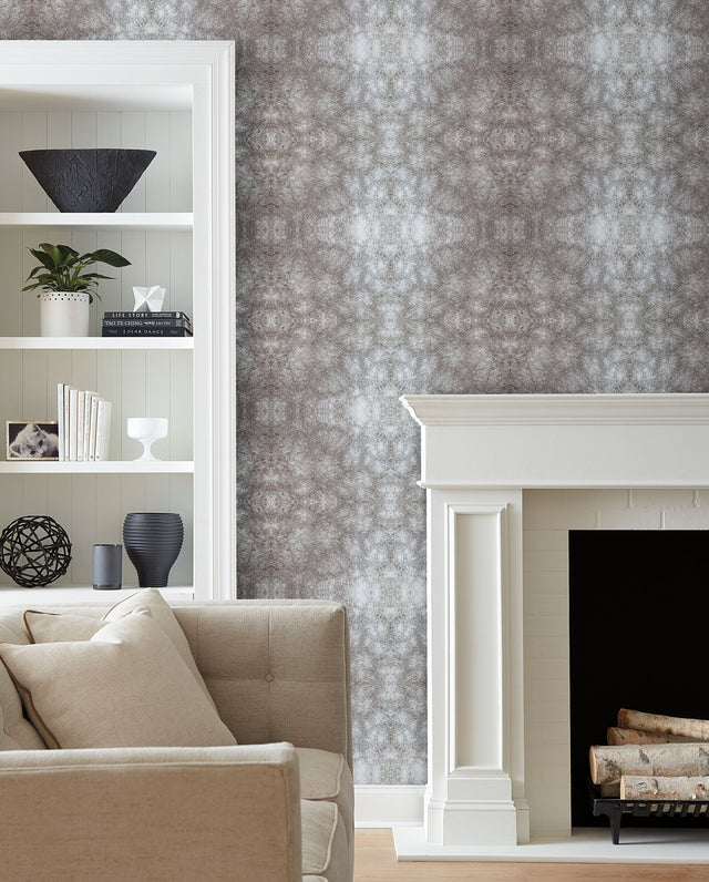 Rose Dapple Warm Grey Peel & Stick Wallpaper with Equestrian Dapple Motif - York PSW1382RL