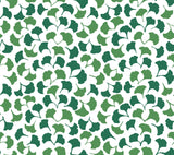 Forest Glade Forest Green Peel & Stick Wallpaper with Botanical Ginkgo Leaf Pattern - York PSW1389RL