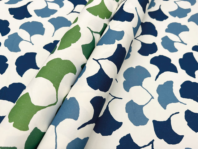 Forest Glade Forest Green Peel & Stick Wallpaper with Botanical Ginkgo Leaf Pattern - York PSW1389RL