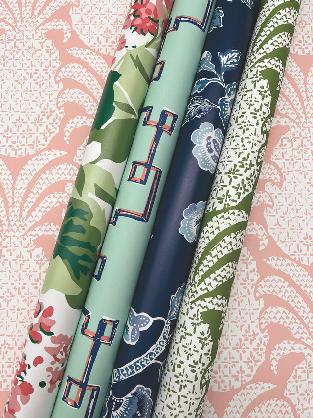 Colony Club Shell Pink Peel & Stick Wallpaper with Botanical Pineapple Motif - York PSW1391RL