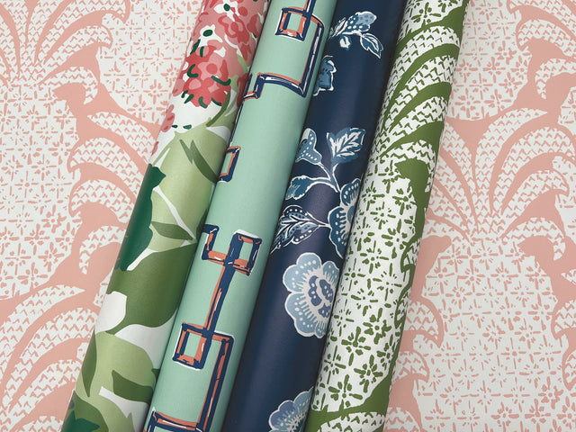 Colony Club Shell Pink Peel & Stick Wallpaper with Botanical Pineapple Motif - York PSW1391RL