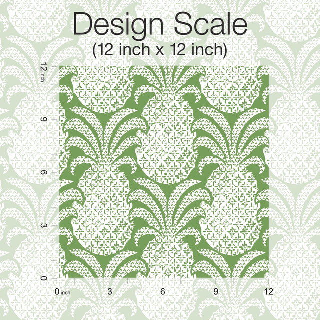 Colony Club Palm Green Peel & Stick Wallpaper with Pineapple Botanical Motif - York PSW1392RL