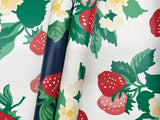 Berry Nice Berry Pink Peel & Stick Wallpaper with Botanical Strawberry Motif - York PSW1395RL