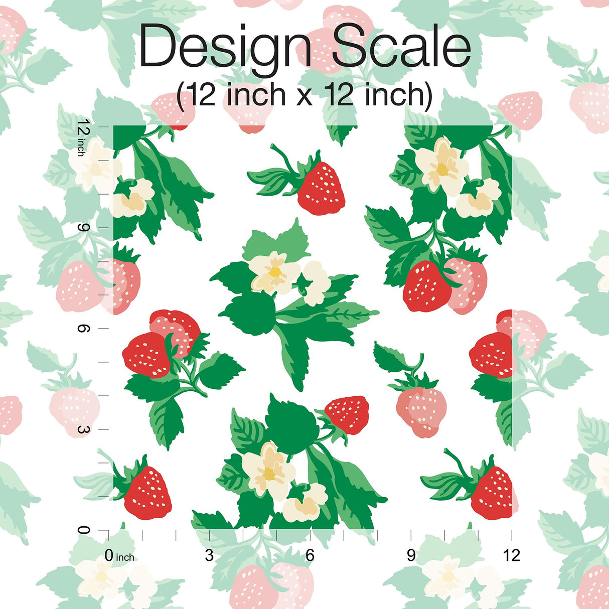 Berry Nice Berry Pink Peel & Stick Wallpaper with Botanical Strawberry Motif - York PSW1395RL