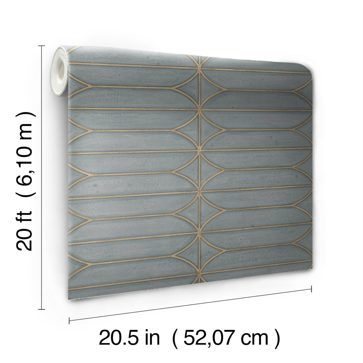 Pavilion Charcoal Peel & Stick Wallpaper with Geometric Metallic Motif - York PSW1410RL