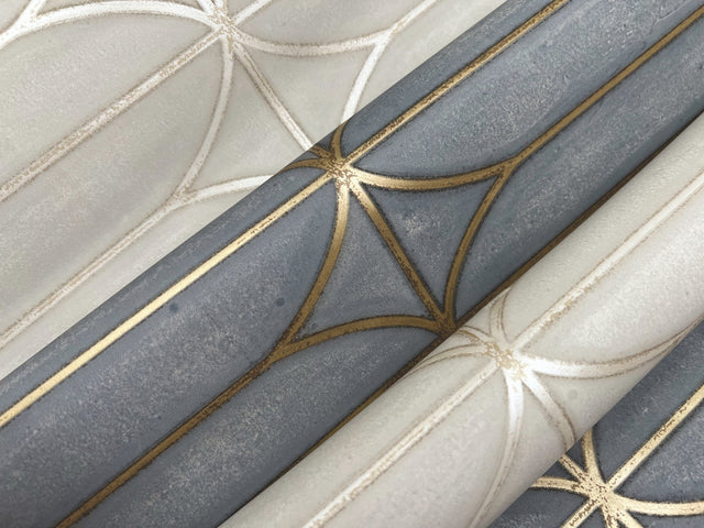 Pavilion Charcoal Peel & Stick Wallpaper with Geometric Metallic Motif - York PSW1410RL