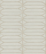 Pavilion Taupe Peel & Stick Wallpaper with Geometric Motif - York PSW1411RL