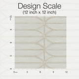 Pavilion Taupe Peel & Stick Wallpaper with Geometric Motif - York PSW1411RL