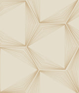 Honeycomb Sand & Gold Peel & Stick Wallpaper with Geometric Honeycomb Pattern - York PSW1416RL