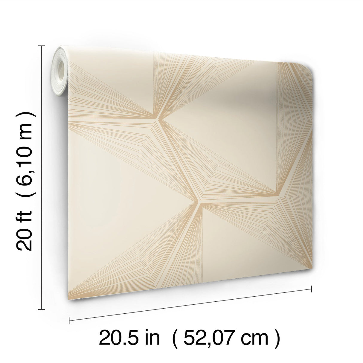 Honeycomb Sand & Gold Peel & Stick Wallpaper with Geometric Honeycomb Pattern - York PSW1416RL