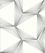 Honeycomb Charcoal Peel & Stick Wallpaper with Geometric Honeycomb Pattern - York PSW1417RL