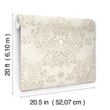 Cottontail Toile Wicker Peel & Stick Wallpaper with Animal Toile Pattern - York PSW1434RL