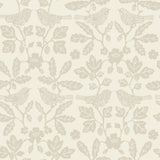 Sparrow & Oak Wicker Peel & Stick Wallpaper with Botanical Bird Motif - York PSW1440RL