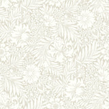 Modern Acanthus Wicker Peel & Stick Wallpaper with Floral Botanical Pattern - York PSW1445RL