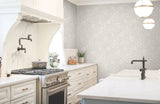 Modern Acanthus Wicker Peel & Stick Wallpaper with Floral Botanical Pattern - York PSW1445RL