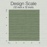 Tick Mark Texture Meadow Green Peel & Stick Wallpaper with Geometric Woven Motif - York PSW1448RL