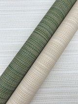 Tick Mark Texture Warm Wheat Peel & Stick Wallpaper with Geometric Woven Motif - York PSW1449RL