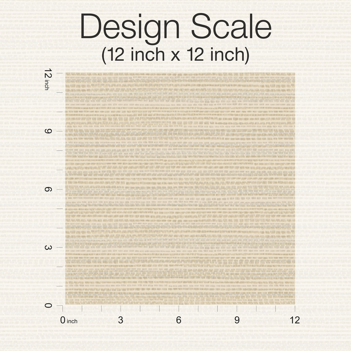 Tick Mark Texture Warm Wheat Peel & Stick Wallpaper with Geometric Woven Motif - York PSW1449RL